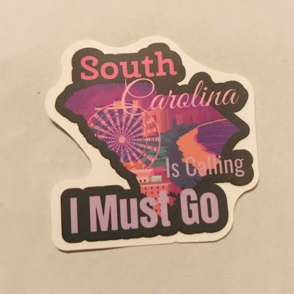 South Carolina Matte Finish PVC Removable Waterproof Decor Accent St… - Picture 5 of 8